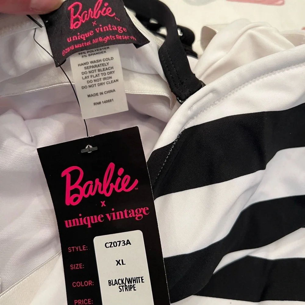 Unique Vintage Barbie Swimsuit XL NWT - Picture 3 of 3